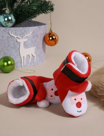 
						Papuci de Casa Shein Kids, rosu