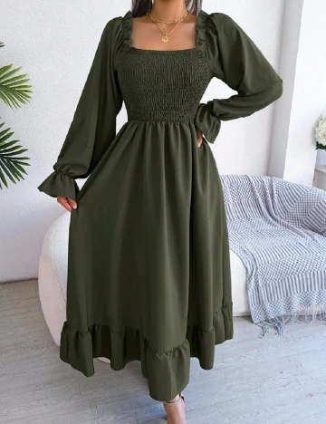 Rochie lunga SHEIN, verde