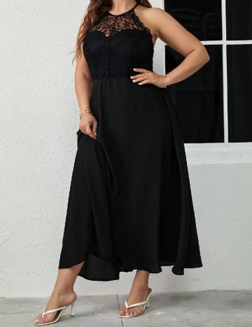 Rochie lunga SHEIN CURVE, negru