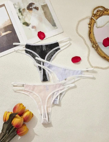 Set chiloti 3 perechi SHEIN, mix culori