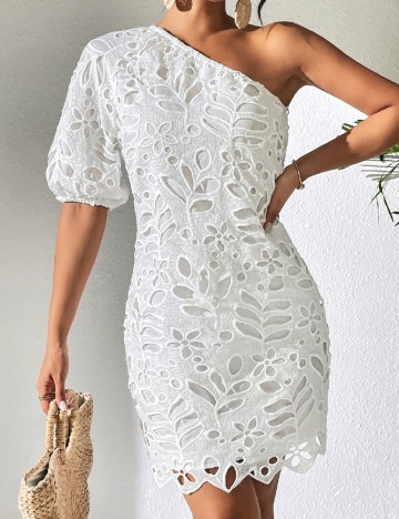
						Rochie scurta SHEIN, alb