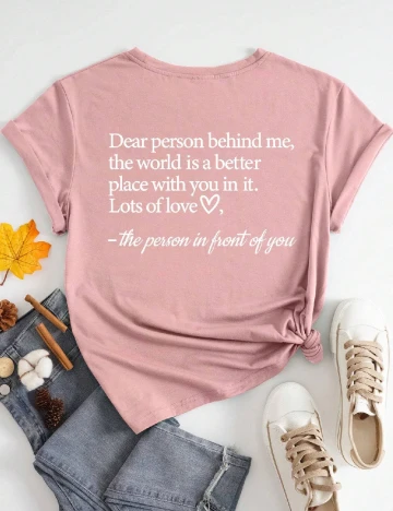 Tricou SHEIN, roz