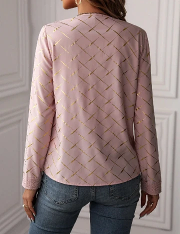 Bluza SHEIN, roz pudra