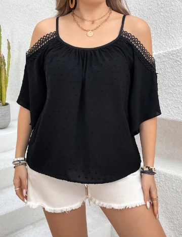 Bluza SHEIN CURVE, negru