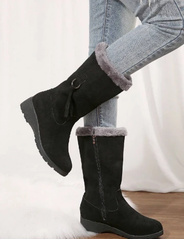 Cizme SHEIN, negru Negru