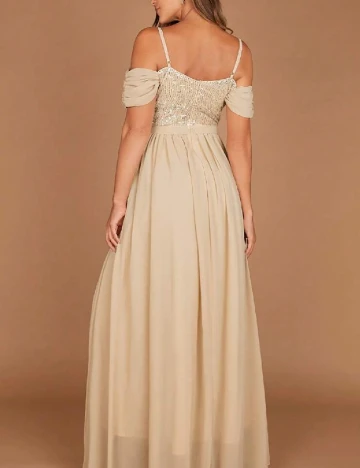 Rochie lunga SHEIN, crem