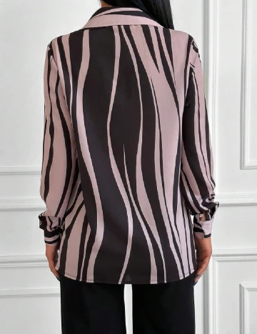 Camasa SHEIN, negru/roz
