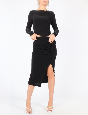 
						Fusta SHEIN, negru