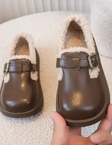 Pantofi Shein Kids, maro Maro