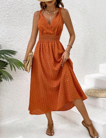 
						Rochie lunga SHEIN, caramiziu