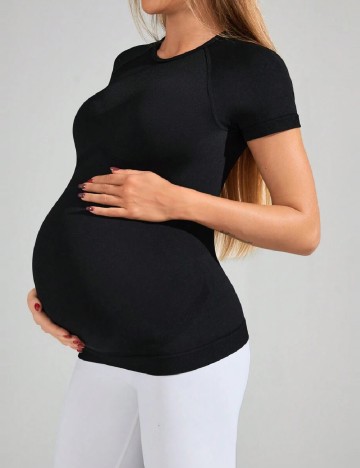 
						Tricou SHEIN Maternity, negru