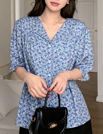 
						Camasa SHEIN, floral print