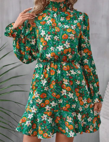 Rochie scurta SHEIN, verde Verde