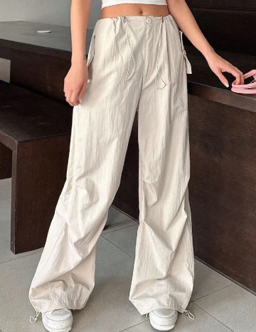 Pantaloni Dazy, crem