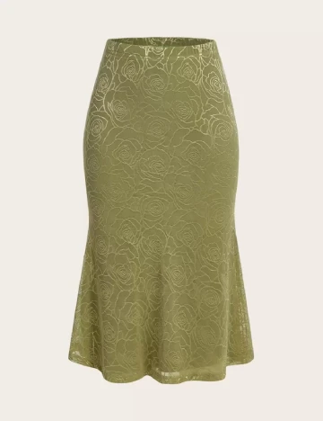 Fusta SHEIN, verde Verde
