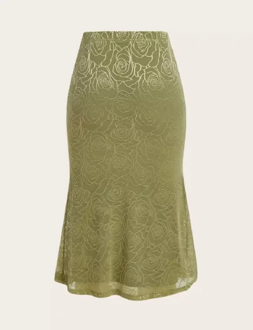 Fusta SHEIN, verde Verde