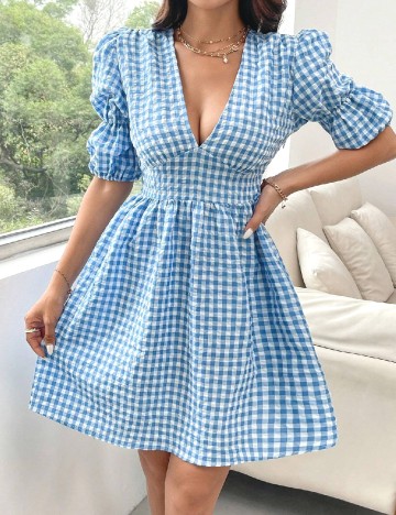 Rochie scurta SHEIN, albastru