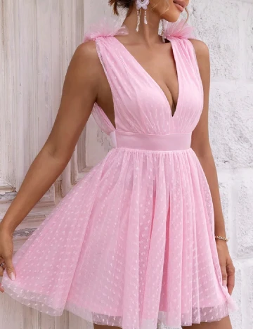 Rochie scurta SHEIN, roz