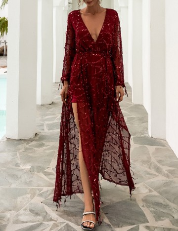 
						Rochie lunga SHEIN, rosu