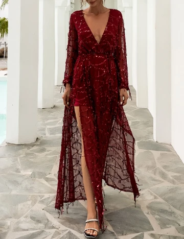 Rochie lunga SHEIN, rosu
