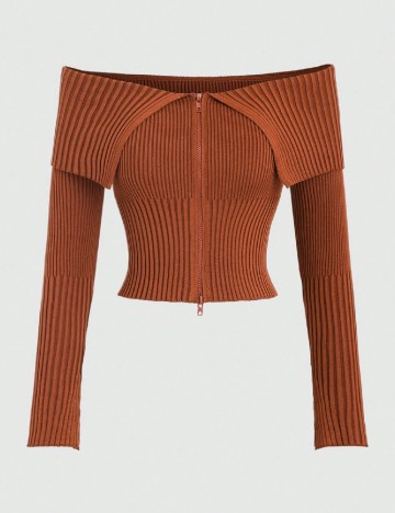
						Bluza SHEIN, caramiziu