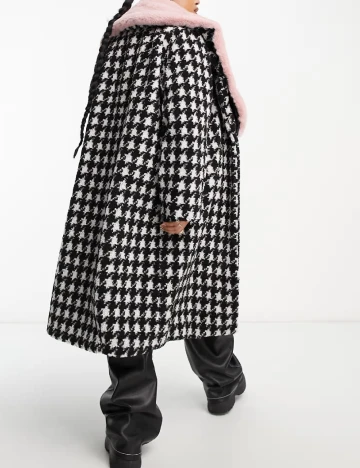 Palton UrbanCode, alb/negru Negru