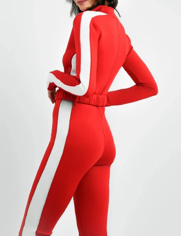 Salopeta de ski Threadbare, rosu Rosu
