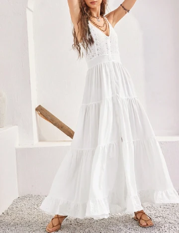 Rochie lunga SHEIN, alb