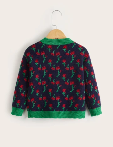 Pulover Shein Kids, bleumarin Albastru