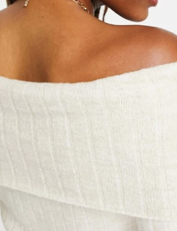 Rochie medie Miss Selfridge, ecru