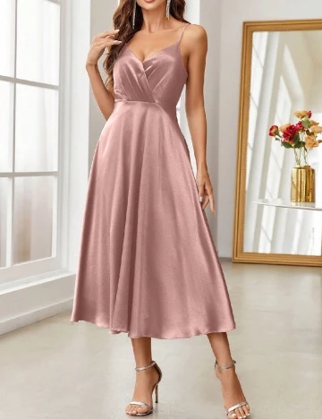 Rochie medie SHEIN, roz pudra