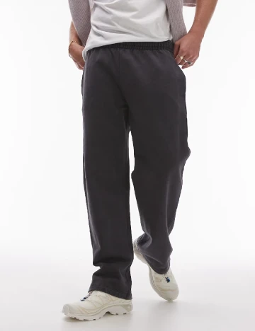 Pantaloni Topman, gri inchis