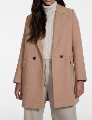 
						Palton Stradivarius, maro