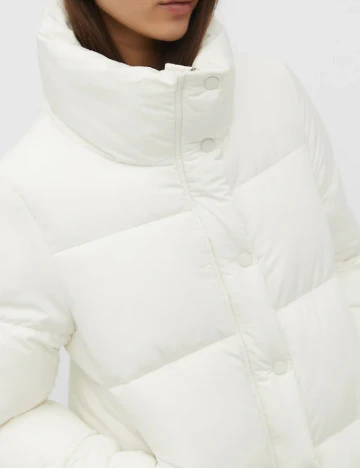 Geaca Stradivarius, alb Alb