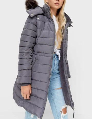 Geaca Stradivarius, gri Gri