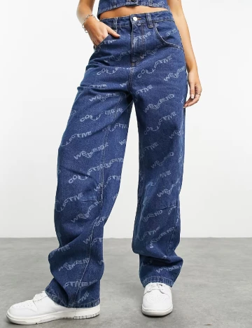 Blugi ASOS Curve, albastru