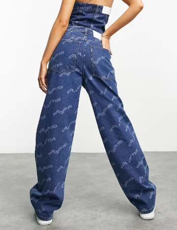 Blugi ASOS Curve, albastru