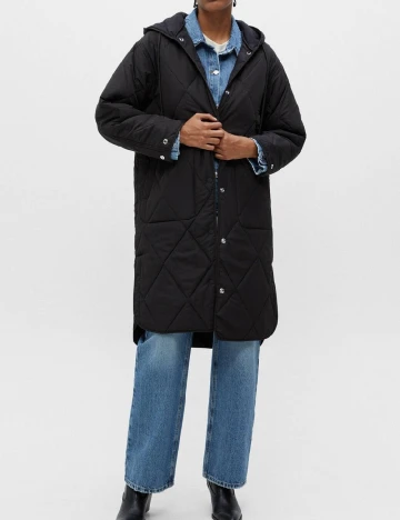 Geaca Pull&Bear, negru Negru