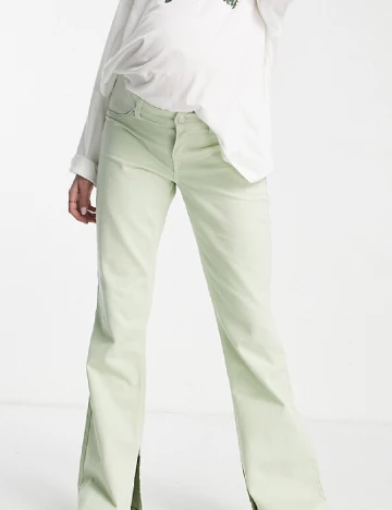 Pantaloni Asos Maternity, verde Verde