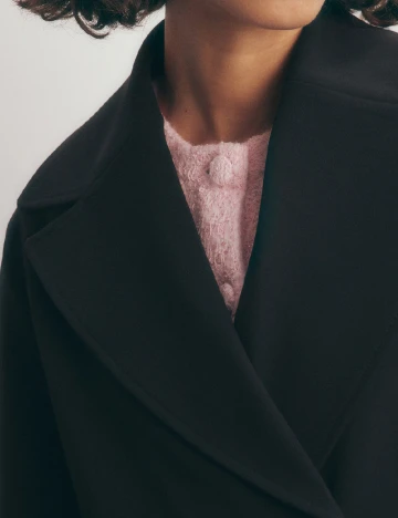 Palton Reserved, negru Negru