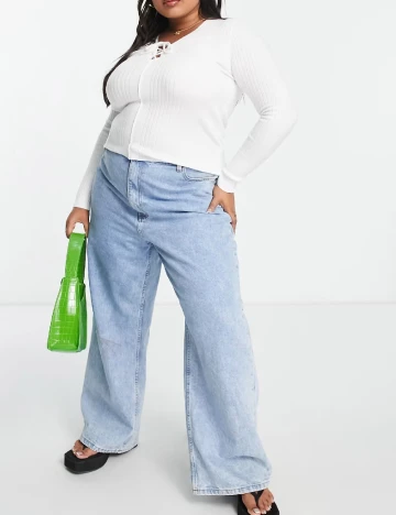 Bluza ASOS Curve, alb Alb