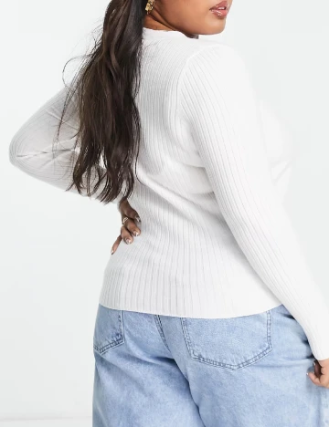 Bluza ASOS Curve, alb Alb
