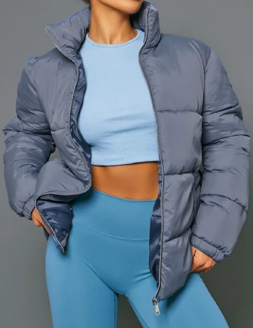 Geaca PrettyLittleThing, albastru Albastru