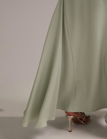 Rochie lunga ASOS Curve, verde