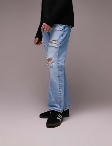 Blugi Topman, albastru Albastru
