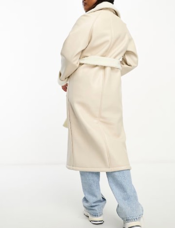 Palton Threadbare, crem