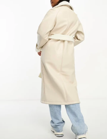 Palton Threadbare, crem Crem