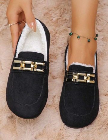 
						Mocasini SHEIN, negru