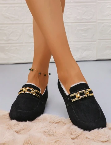 Mocasini SHEIN, negru Negru
