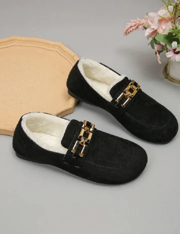 Mocasini SHEIN, negru Negru
